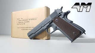 OFFICIALLY LICENSED COLT M1911A1 PARKERIZED GREY  Airsoft Unboxing  Call Of Duty WW2 [upl. by Llirret34]