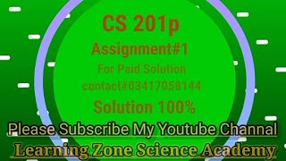 Cs201p assignment 1 solution 2023  cs 201 p assignment 1 solution 2023  everyone [upl. by Peadar]