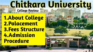 Chitkara College Of Pharmacy College review Placementfees structure Admission Procedure [upl. by Verneuil683]