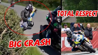 Isle of Man TT Highlights  Cookstown 100 Crash  TT2022 moments [upl. by Notanhoj]