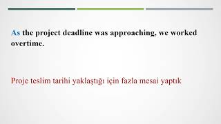 Adverbial clauses of Reason Sebep Zarf Cümlecikleri [upl. by Bradley]