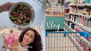 Salade recept Op kraamvisite Shoppen bij de Wibra amp Normal Krullen producten testen  WEEKVLOG [upl. by Woods]