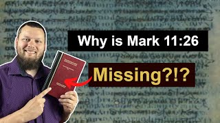 Why is Mark 1126 MISSING from my Bible And other topics TextualCriticism ByzantinePriority [upl. by Oiromed]