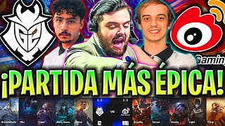 IBAI CASTEA LA PARTIDA MÁS ÉPICA DE G2😱LOCURA  G2 vs WBG WORLDS SWISS STAGE 2024 IBAI ESPAÑOL [upl. by Ahsimaj826]