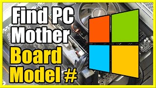 How to find Motherboard Model on Windows 10 Easy Method [upl. by Enilegna840]