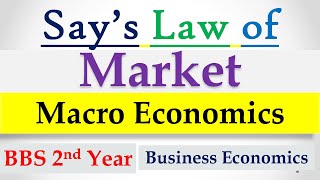 bbs 2nd year economics notes in nepali  says law of market  Business Economics [upl. by Noam]