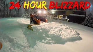 24 hours of plowing deep snow [upl. by Eniliuqcaj]