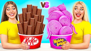 Tantangan Permen Karet VS Makanan Coklat  Tantangan Lucu Multi DO Challenge [upl. by Ellary]