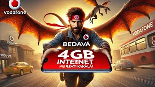 Vodafone Bedava 4 Gb İnternet Kazanmak 2024 Kanıtlı [upl. by Derron653]