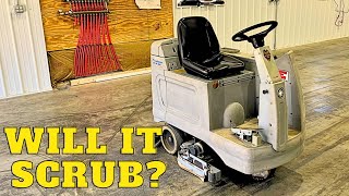 I bought the Cheapest Industrial Floor Scrubber I could Find How bad can it be [upl. by Leinahtan]