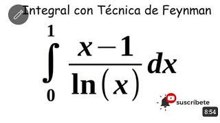 Integral Usando la técnica de feynman [upl. by Paula]