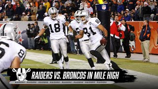 Raiders’ AllTime Memorable Highlights in Mile High Against the Broncos  NFL [upl. by Margret]