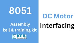 DC motor interfacing with 8051 microcontroller  Training kit  Keil  electro Inventer [upl. by Taddeo]