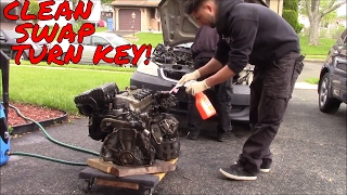 2004 CIVIC JDM ENGINE SWAP [upl. by Sumer]