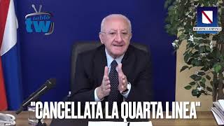 DE LUCA“CANCELLATA LA QUARTA LINEA DEL TERMOVALORIZZATORE DI ACERRA” [upl. by Anirrehs]