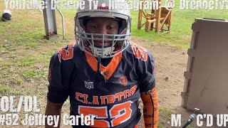 Clairton Bears 10U • Jeffrey Carter Mic’d Up Vs Lincoln Rams Highlights • 10  7  23 [upl. by Lanor]