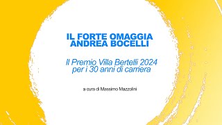 Effetto Versilia  Forte dei Marmi omaggia Andrea Bocelli con il Premio Villa Bertelli  09102024 [upl. by Nahsab]