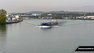 Binnentanker Horizonte auf dem Rhein bei Basel  Schiff [upl. by Mor]