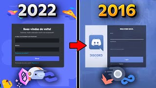 COMO ERA O DISCORD EM 2016 PRIMEIRAS VERSÕES [upl. by Olegnalehcim384]