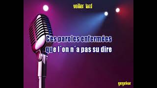 veiller tardde JJ GOLDMAN ma version en karaoke [upl. by Farris611]