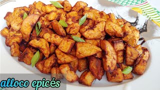 Bananes Plantains Epicées  Alloco epicés  Kelewele [upl. by Eon]