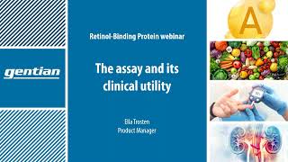 RetinolBinding Protein Webinar The assay and its clinical utility [upl. by Adamson]