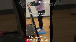 An Exercise to ReLearn How to Balance on Unstable Ground After Bilateral Tibial Plateau Fractures [upl. by Adal]