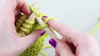 Simple Stylish Stricken Tutorial Strickkurs Technik 27 Zusammen abketten [upl. by Dosia793]