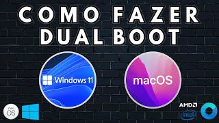 HACKINTOSH DUAL BOOT  CRIAR PENDRIVE E INSTALAR WINDOWS 11  macOS Monterey  TESTADO AMD amp INTEL [upl. by Noj]