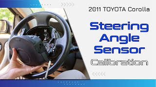 How to Use Steering Angle Sensor Calibration Function on SDS  2011 TOYOTA Corolla [upl. by Aissilem243]