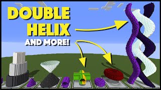 5 Shapes You Can Make With COMMANDS in Minecraft [upl. by Ahrens]