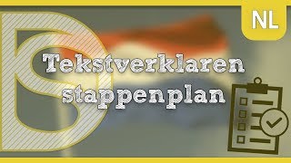 Eindexamen Nederlands  Tekstverklaren stappenplan [upl. by Anipsed]