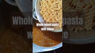 Whole wheat pasta with mince recipe food cooking pasta [upl. by Kwasi821]