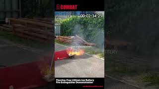 COMBAT LithiumIon Battery Fire Extinguisher vs Mobile Charger Battery Fire  Live Demo [upl. by Summons667]