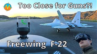 💥FPV Dogfight  Too Close for Guns vs Freewing F22 Raptor 90mm [upl. by Goar]