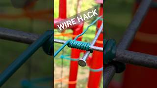 2 Nails Wire Tensioning Hack [upl. by Adnilasor884]