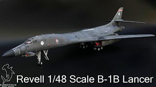 Revell B1B Lancer 148 scale  Full Build Video [upl. by Mosora]