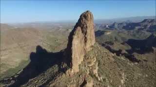 Weavers Needle from the air [upl. by Gimble308]