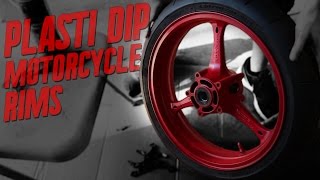 How to Plasti Dip Motorcycle Rims [upl. by Agemo]