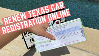 How to Renew Texas Car Registration Online [upl. by Garlinda128]