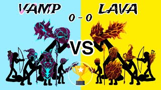 vamp stickman vs lava stickman  stickman costume tournament  stick war legacy [upl. by Sergias]