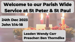 All age parish wide morning service  24th December 2023  Christmas Eve  Psalm 37 17 [upl. by Tarrsus]