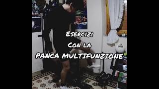 ALLENAMENTO a casa con PANCA MULTIFUNZIONE  HOME FITNESS [upl. by Blythe262]