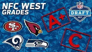 Seahawks 49ers Cardinals amp Rams  NFC West 2017 NFL Draft Grades  NFL NOW [upl. by Ymmit582]