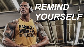 Remind Yourself  Dwayne Johnson Motivational Speech The Rock Inspirational Interviews [upl. by Ahsinra]