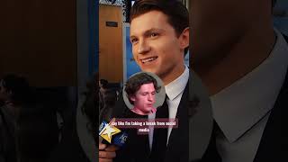 Why Tom Holland Quit ❌️Social Mediashorts tomholland hollywood actor spiderman [upl. by Tade848]