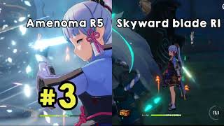 Ayaka Amenoma R5 VS Skyward Blade R1  Genshin Impact Indonesia [upl. by Talanian]