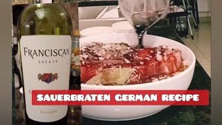 GERMAN SAUERBRATEN RECIPE  BEEF CHUCK ROAST RECIPE SAUERBRATEN yummy [upl. by Loredana]