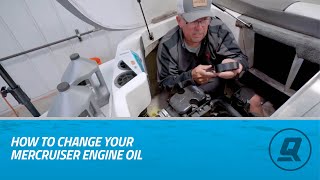 How to Change Your MerCruiser Engine Oil [upl. by Anrahs722]