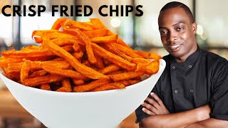 Crisp fried chips with an air fryer  Chef Ricardo Cooking [upl. by Oznecniv]